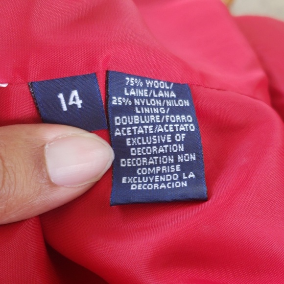 SOLD Vintage 90s Wool Blend Plaid Lizsports Jacket - Picture 7 of 7